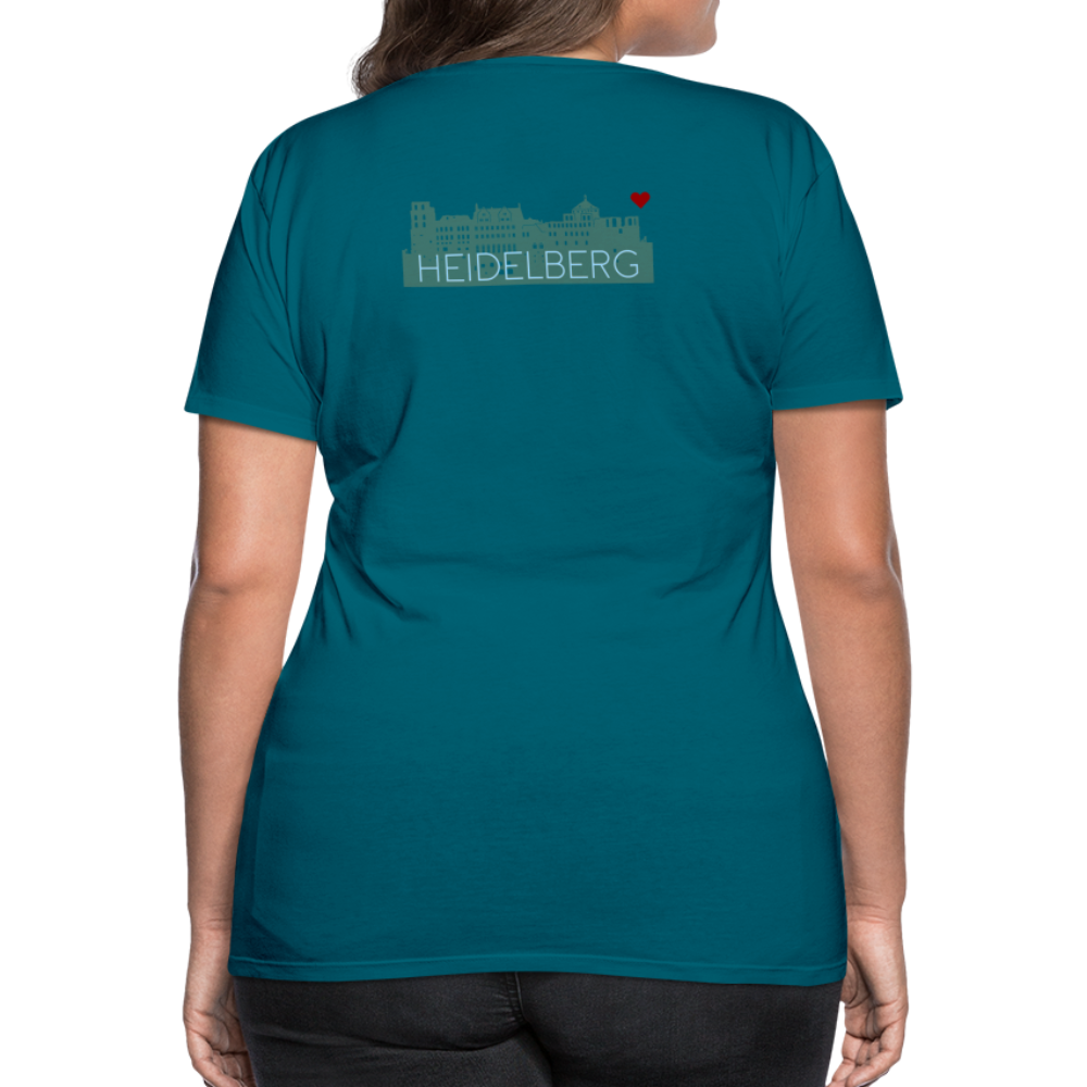 DAMEN SHIRT - HEIDELBERGER SCHLOSS (DESIGN HINTEN) DARK - Divablau