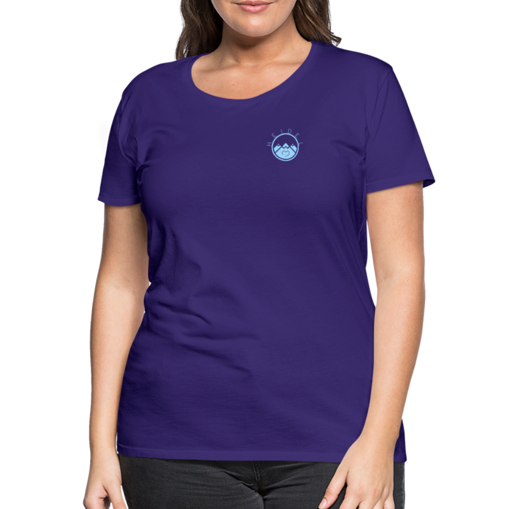 DAMEN SHIRT - HEIDELBERGER SCHLOSS (DESIGN HINTEN) DARK - Lila