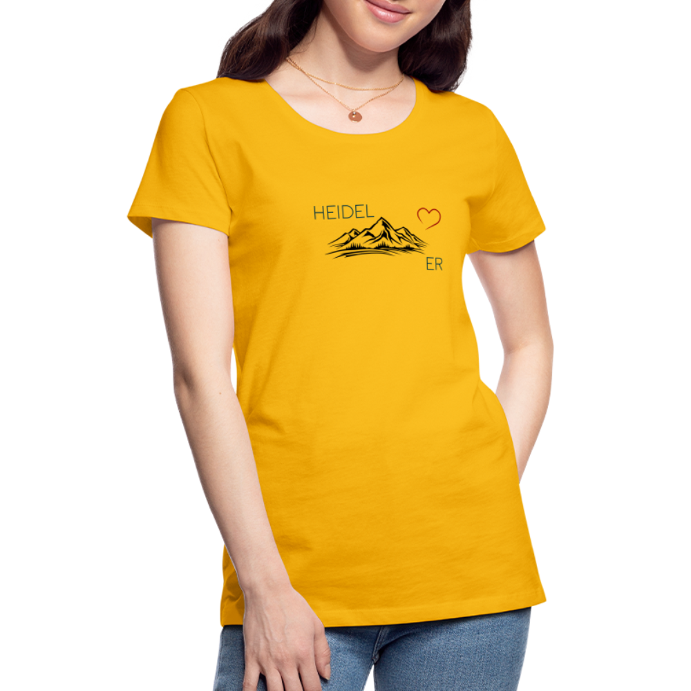 DAMEN SHIRT - HEIDEL(BERG)ER TRANSPARENT - Sonnengelb