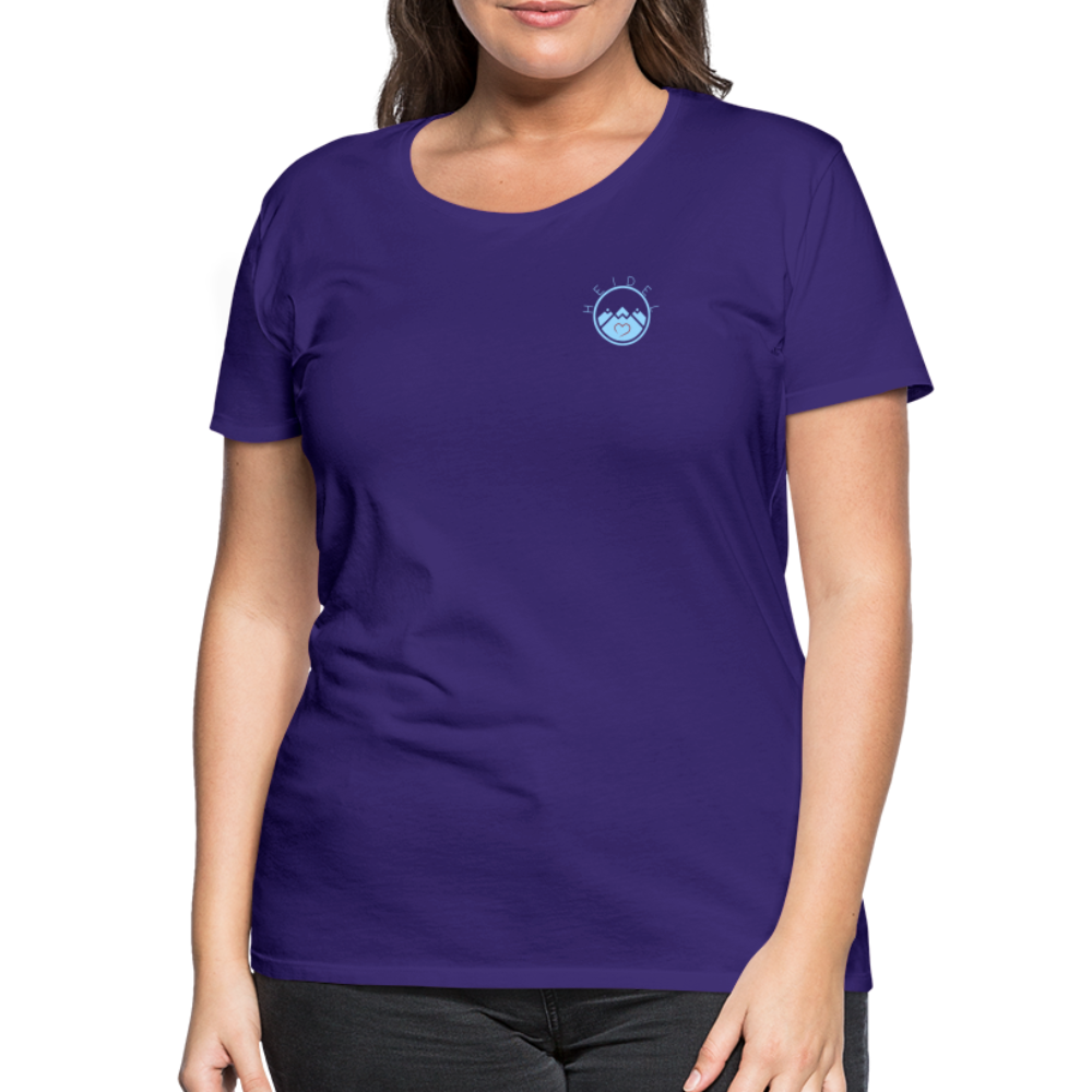 DAMEN SHIRT - HEIDELBERGER SCHLOSS DAHÄM (DESIGN HINTEN) DARK - Lila