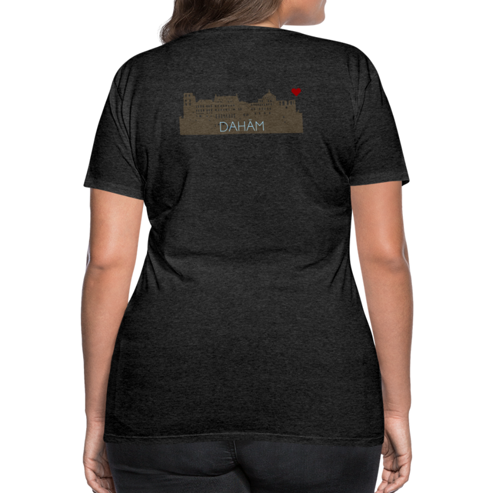DAMEN SHIRT - HEIDELBERGER SCHLOSS DAHÄM (DESIGN HINTEN) DARK - Anthrazit