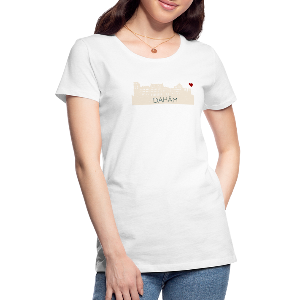 DAMEN SHIRT - HEIDELBERGER SCHLOSS DAHÄM TRANSPARENT - Weiß