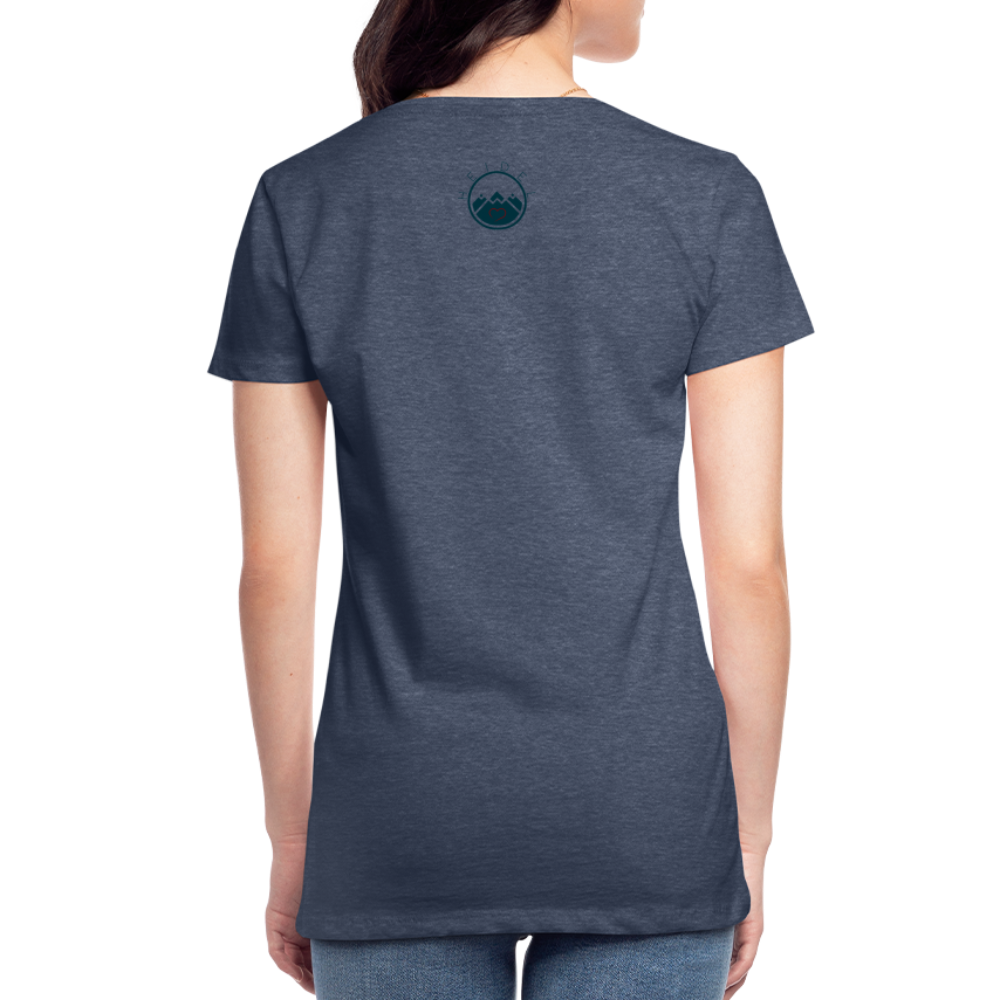 DAMEN SHIRT - HEIDELBERGER SCHLOSS DAHÄM TRANSPARENT - Blau meliert