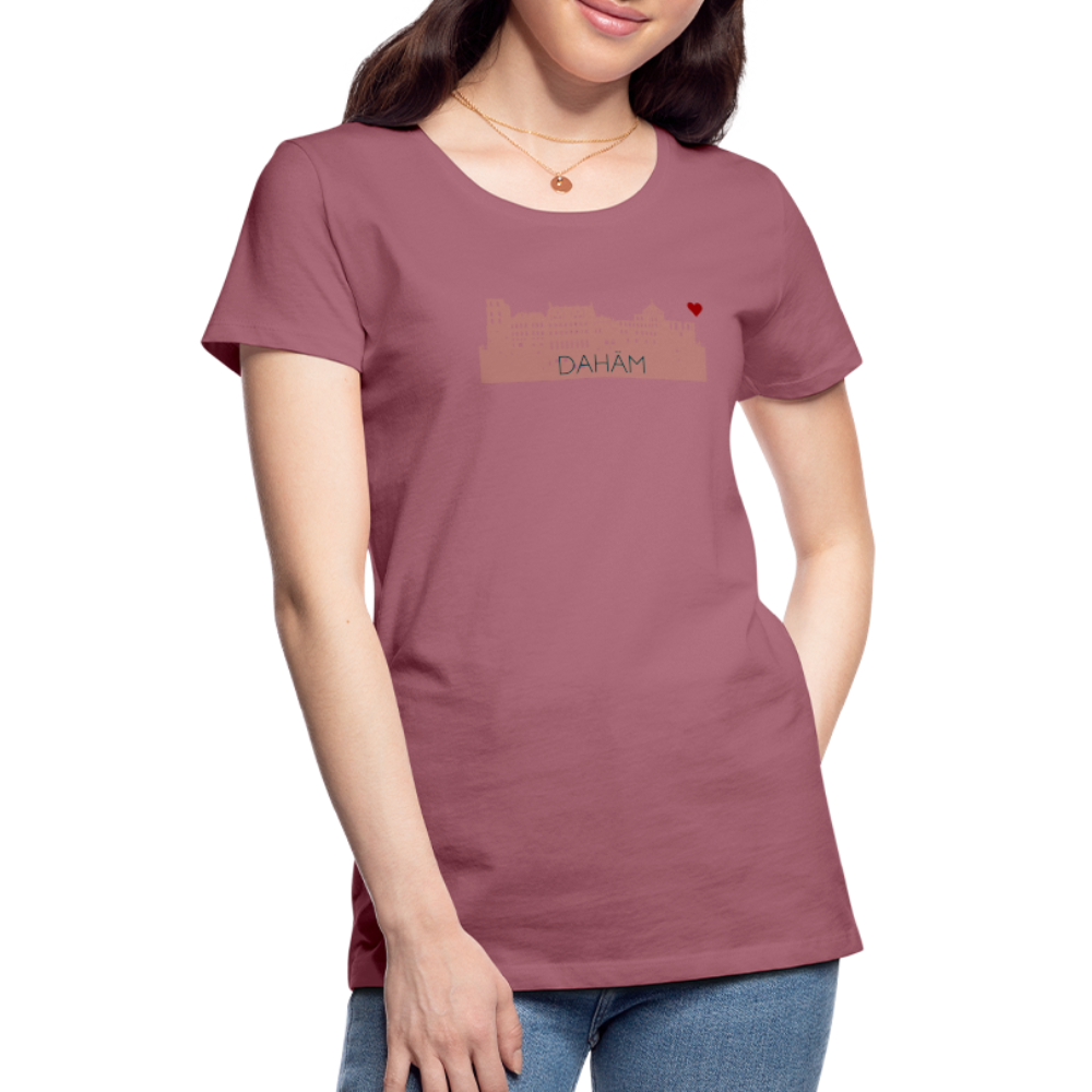 DAMEN SHIRT - HEIDELBERGER SCHLOSS DAHÄM TRANSPARENT - Malve