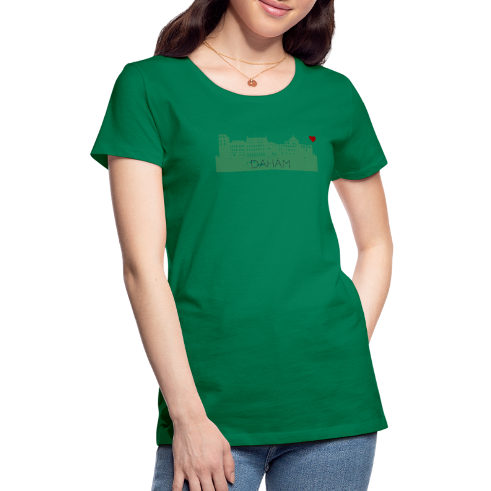 DAMEN SHIRT - HEIDELBERGER SCHLOSS DAHÄM TRANSPARENT - Kelly Green