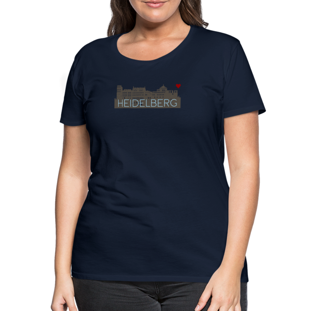 DAMEN SHIRT - HEIDELBERGER SCHLOSS DARK - Navy