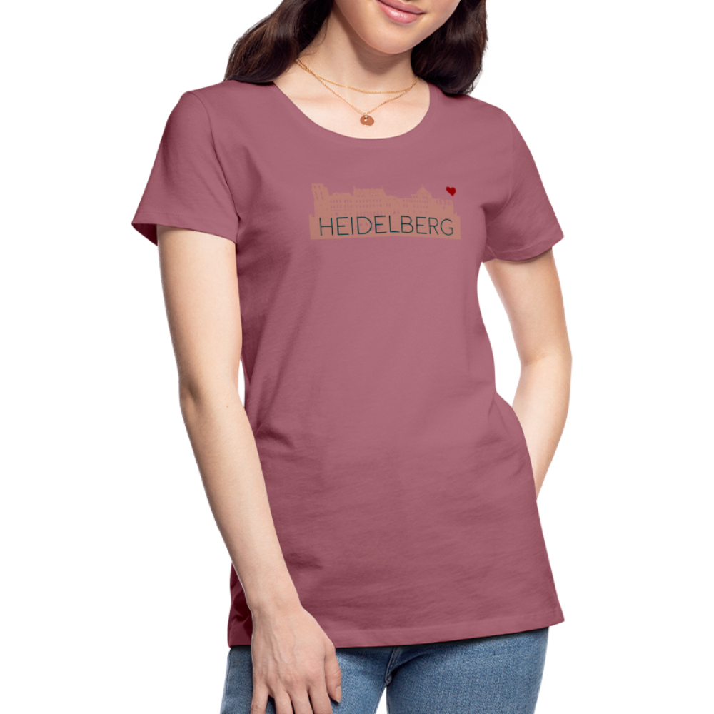 DAMEN SHIRT - HEIDELBERGER SCHLOSS TRANSPARENT - Malve