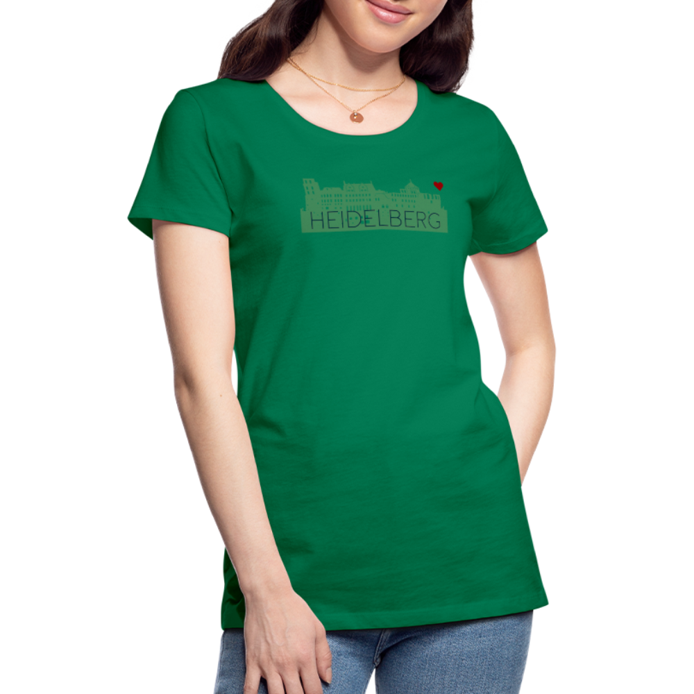 DAMEN SHIRT - HEIDELBERGER SCHLOSS TRANSPARENT - Kelly Green