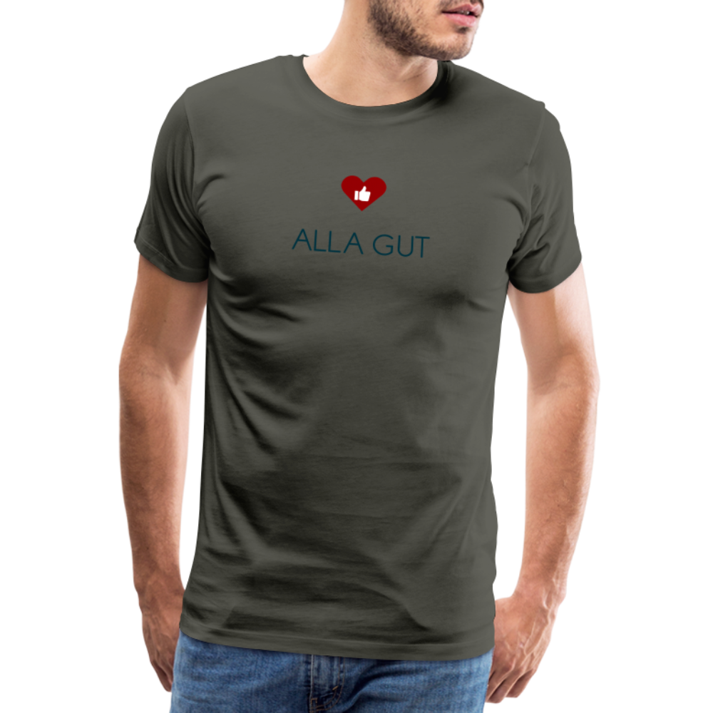 HERREN SHIRT - ALLA GUT TRANSPARENT - Asphalt