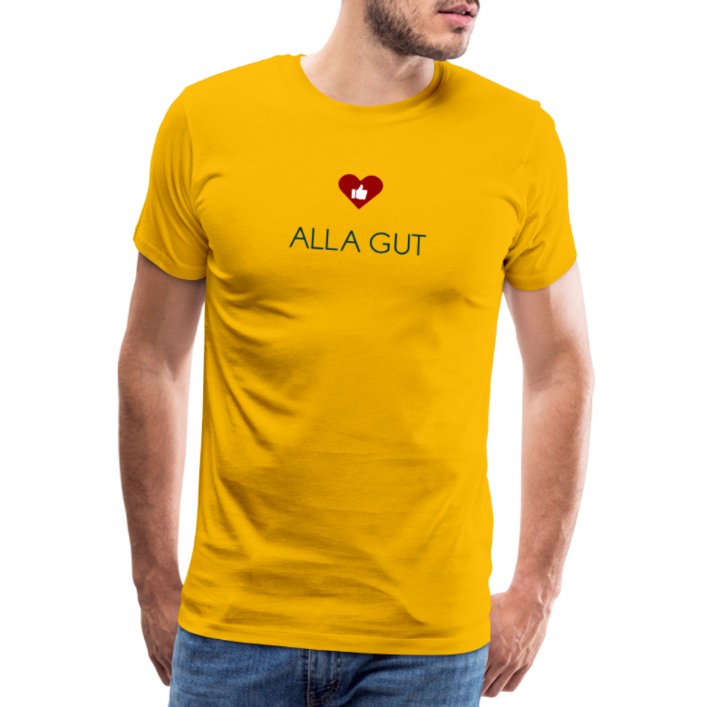 HERREN SHIRT - ALLA GUT TRANSPARENT - Sonnengelb