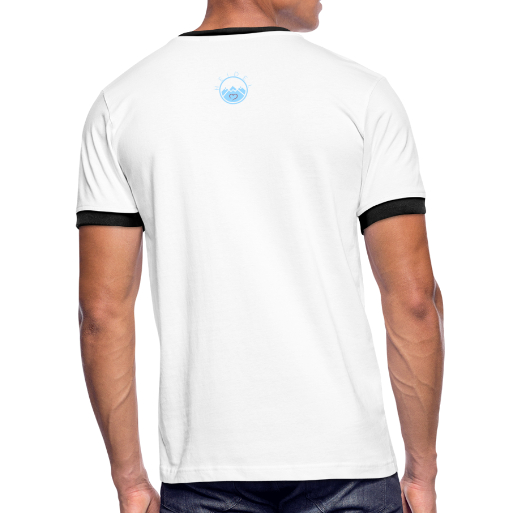 HERREN KONTRAST SHIRT - NUFF UN NUNNA DARK - Weiß/Schwarz