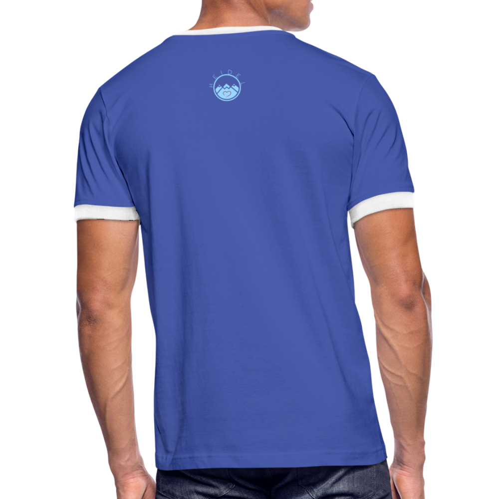 HERREN KONTRAST SHIRT- HEIDEL(BERG)ER DARK - Blau/Weiß
