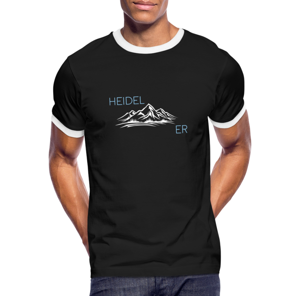 HERREN KONTRAST SHIRT- HEIDEL(BERG)ER DARK - Schwarz/Weiß