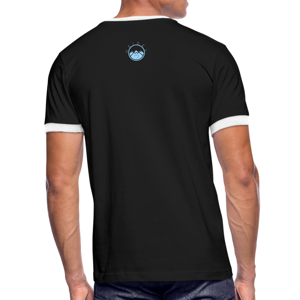 HERREN KONTRAST SHIRT- HEIDEL(BERG)ER DARK - Schwarz/Weiß