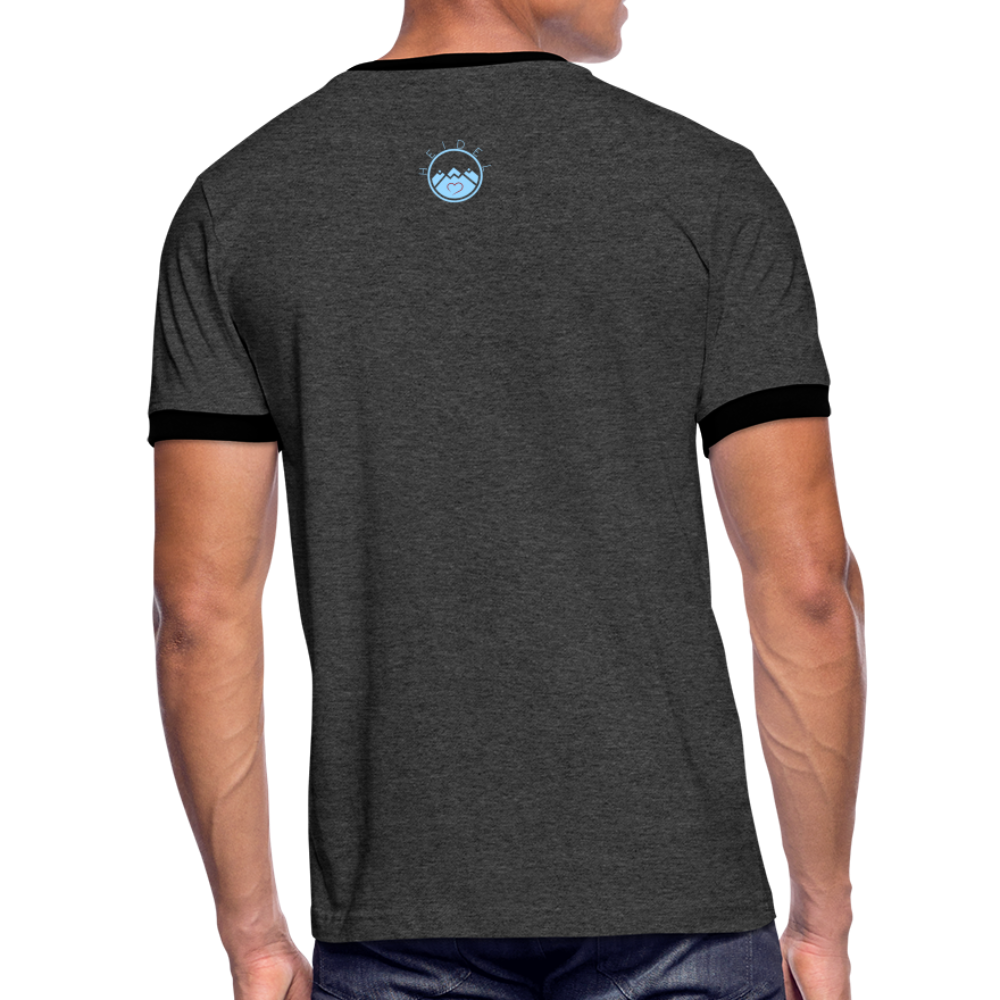 HERREN KONTRAST SHIRT- HEIDEL(BERG)ER DARK - Anthrazit/Schwarz