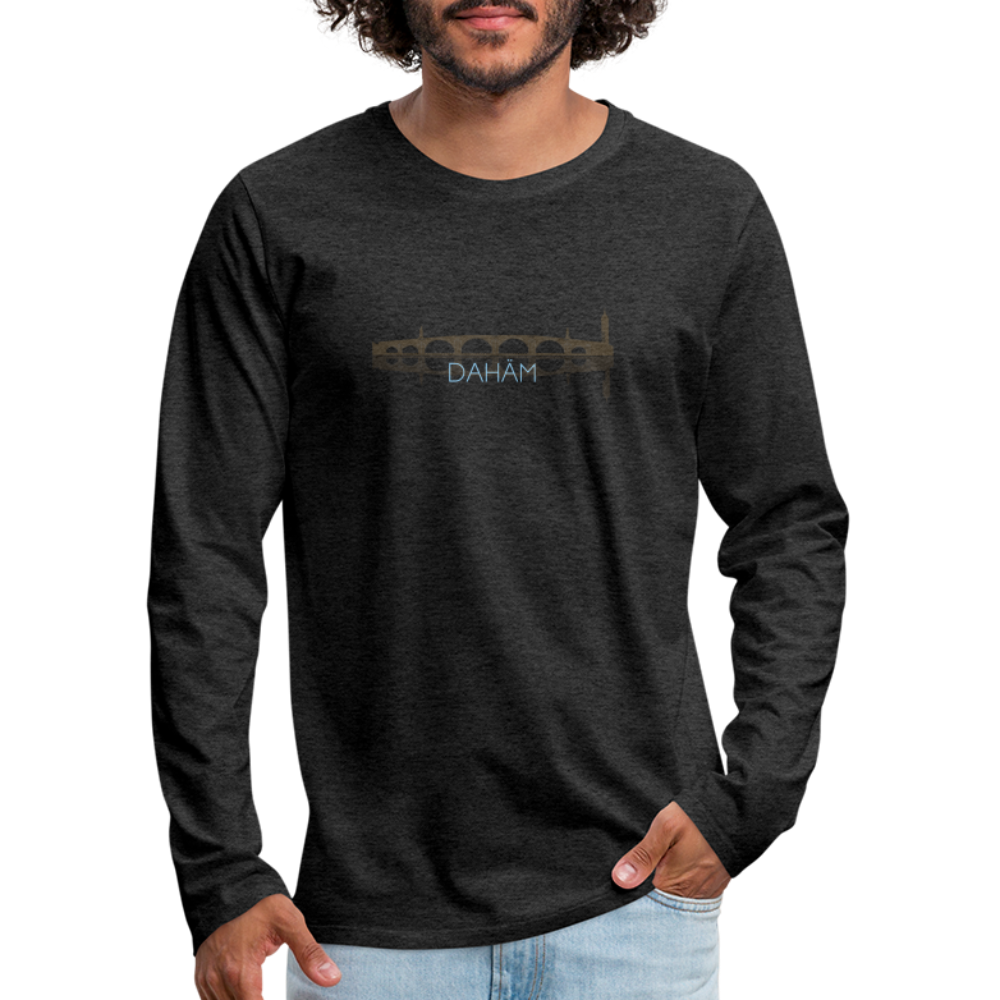 HERREN LANGARM-SHIRT - ALTE BRÜCKE DAHÄM DARK - Anthrazit