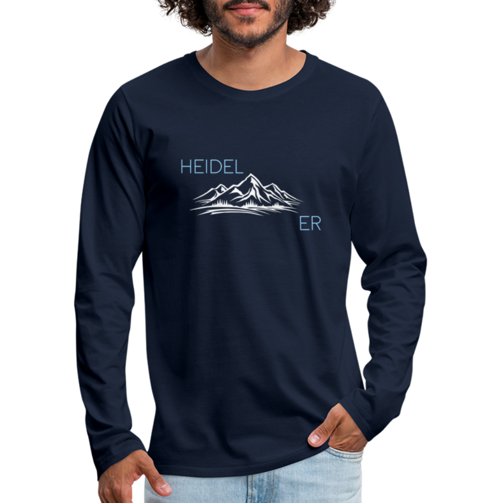 HERREN LANGARM-SHIRT - HEIDEL(BERG)ER DARK - Navy