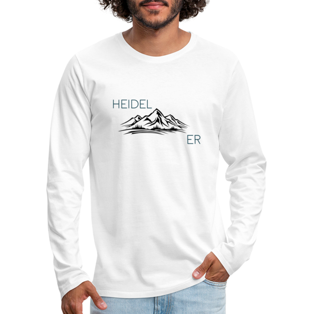 HERREN LANGARM-SHIRT - HEIDEL(BERG)ER TRANSPARENT - Weiß