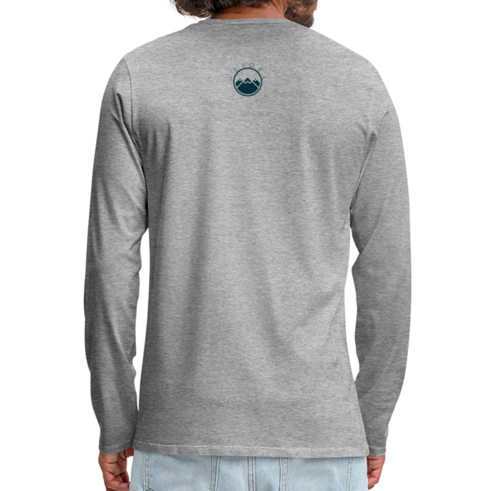 HERREN LANGARM-SHIRT - HEIDEL(BERG)ER TRANSPARENT - Grau meliert