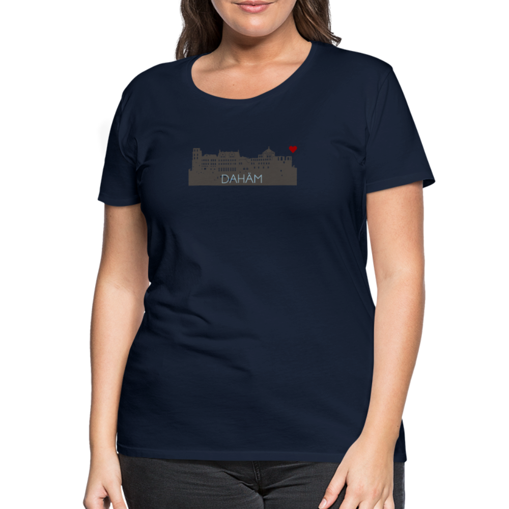DAMEN SHIRT - HEIDELBERGER SCHLOSS DAHÄM DARK - Navy