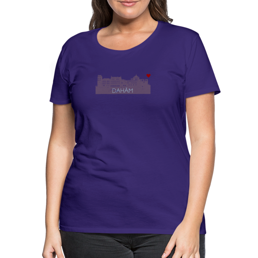 DAMEN SHIRT - HEIDELBERGER SCHLOSS DAHÄM DARK - Lila