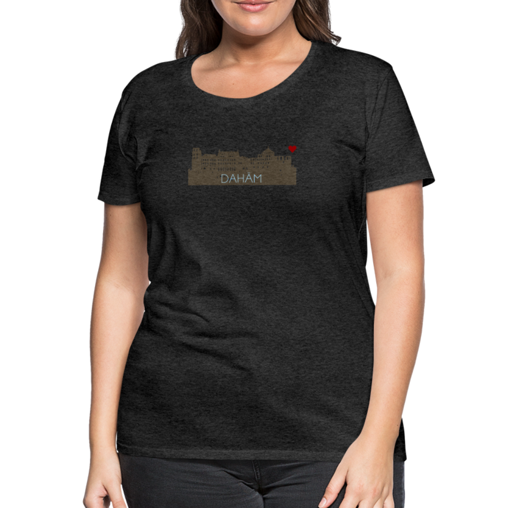 DAMEN SHIRT - HEIDELBERGER SCHLOSS DAHÄM DARK - Anthrazit