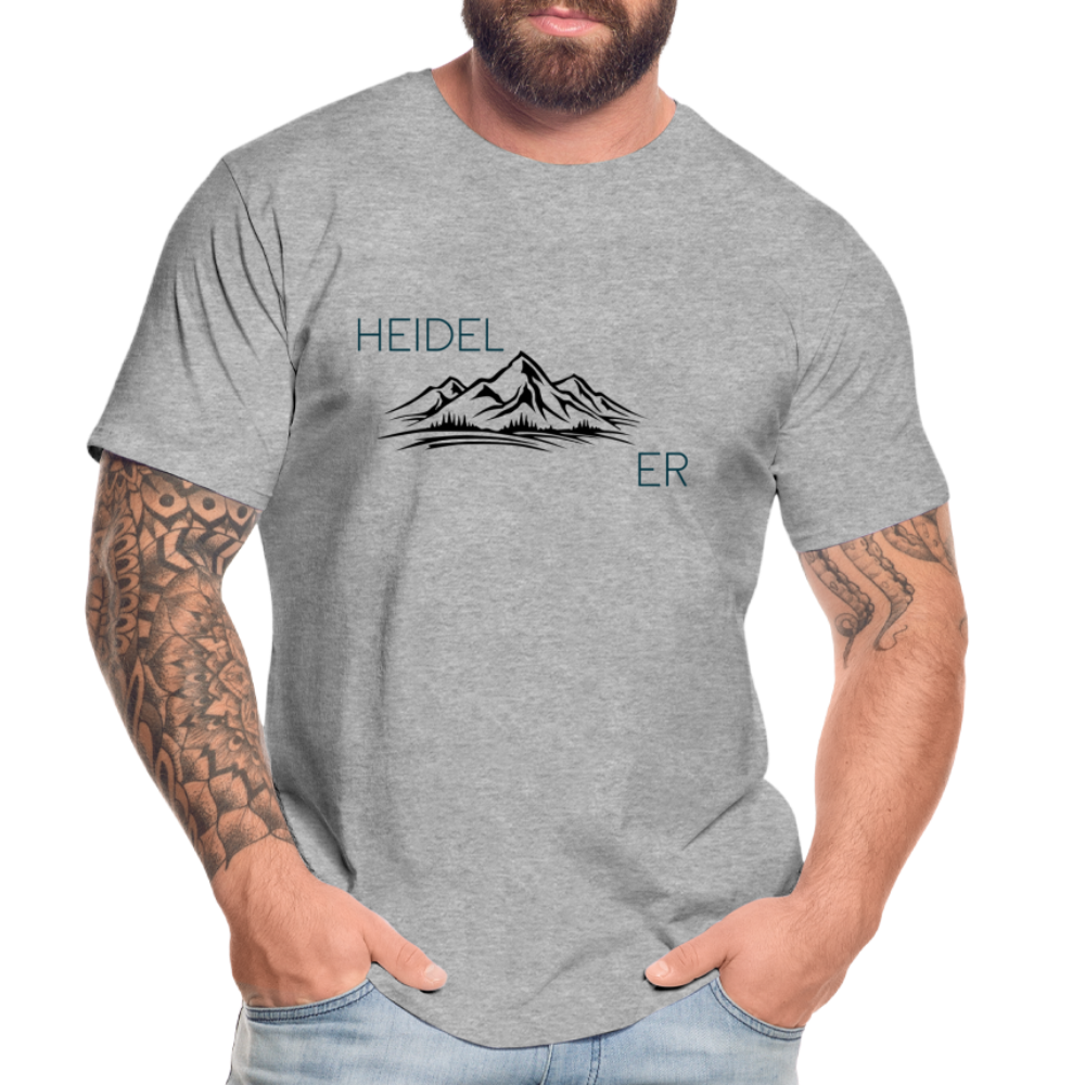 HERREN ORGANIC-SHIRT HEIDEL(BERG)ER TRANSPARENT - Grau meliert