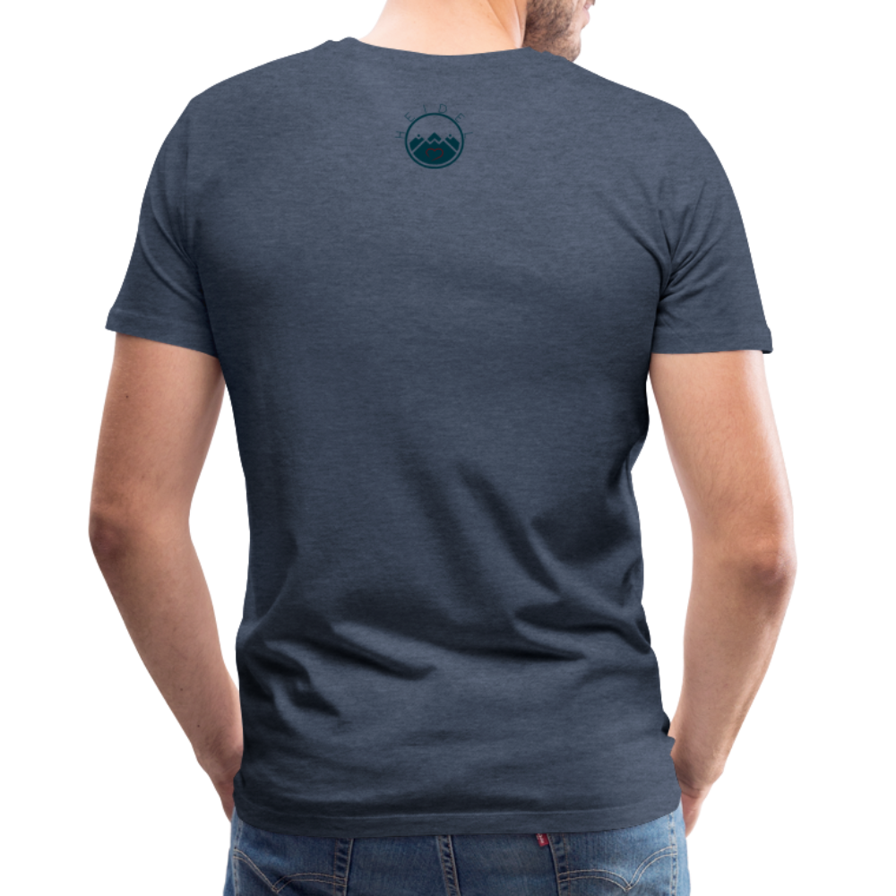 HERREN SHIRT - ALTE BRÜCKE HEIDELBERG TRANSPARENT - Blau meliert