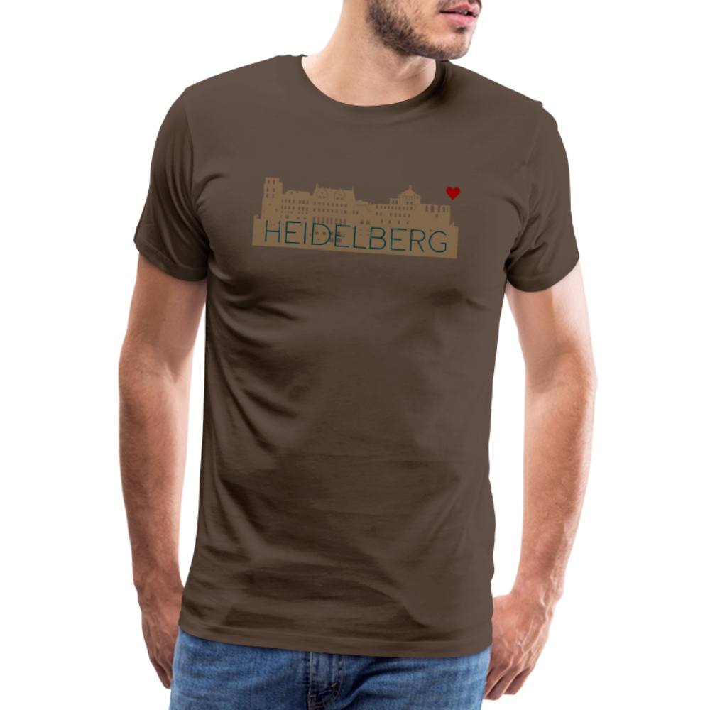 HERREN SHIRT - HEIDELBERGER SCHLOSS TRANSPARENT - Edelbraun