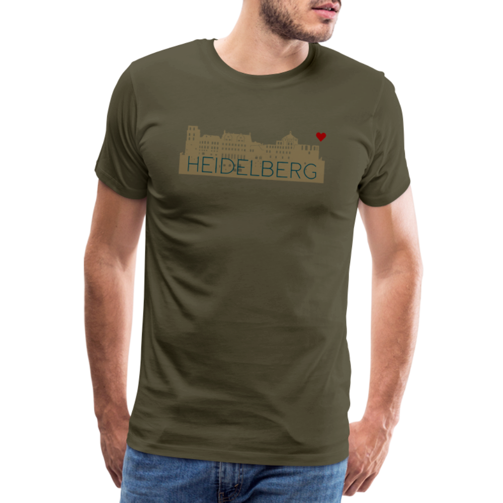 HERREN SHIRT - HEIDELBERGER SCHLOSS TRANSPARENT - Khaki