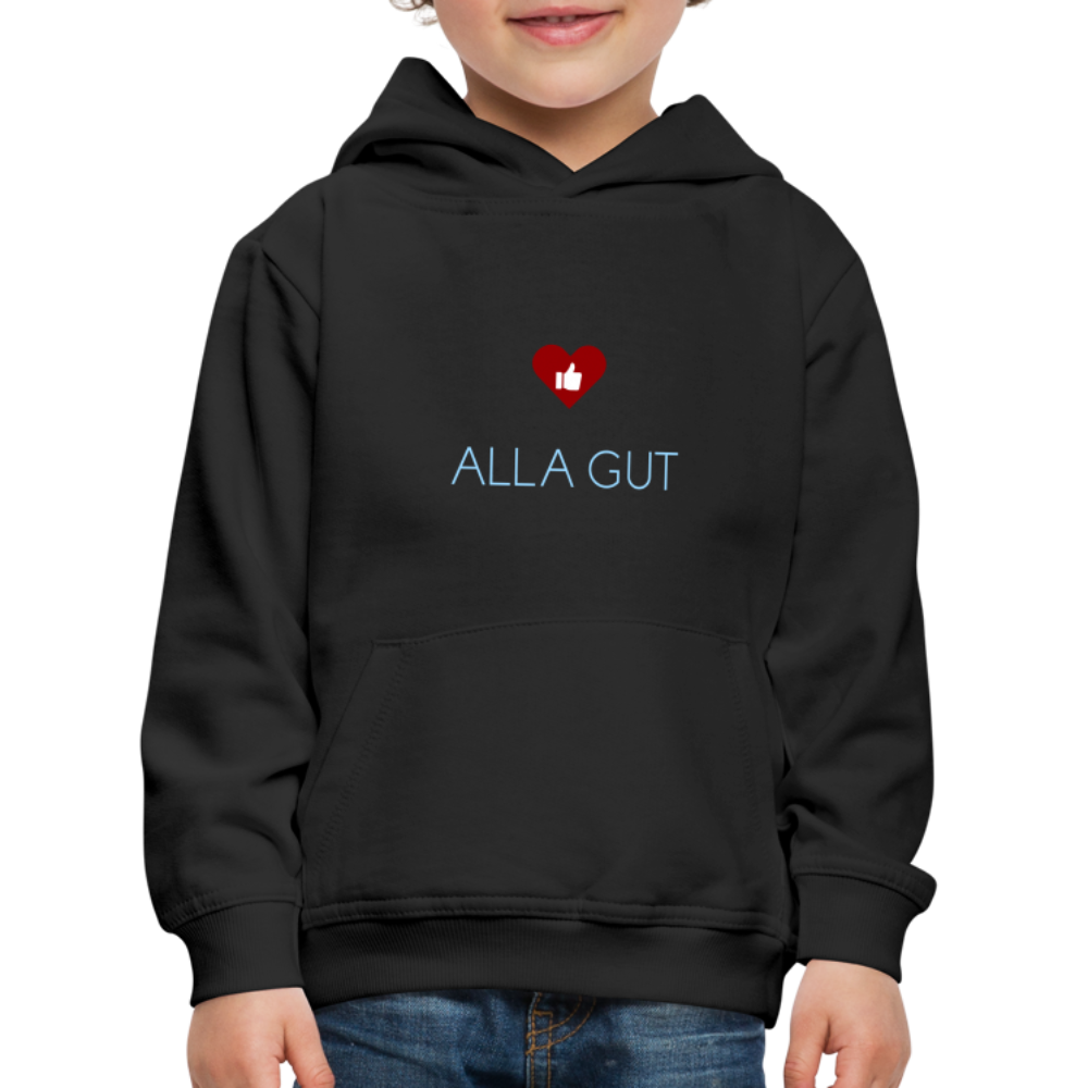 KINDER PREMIUM HOODIE - ALLA GUT DARK - Schwarz