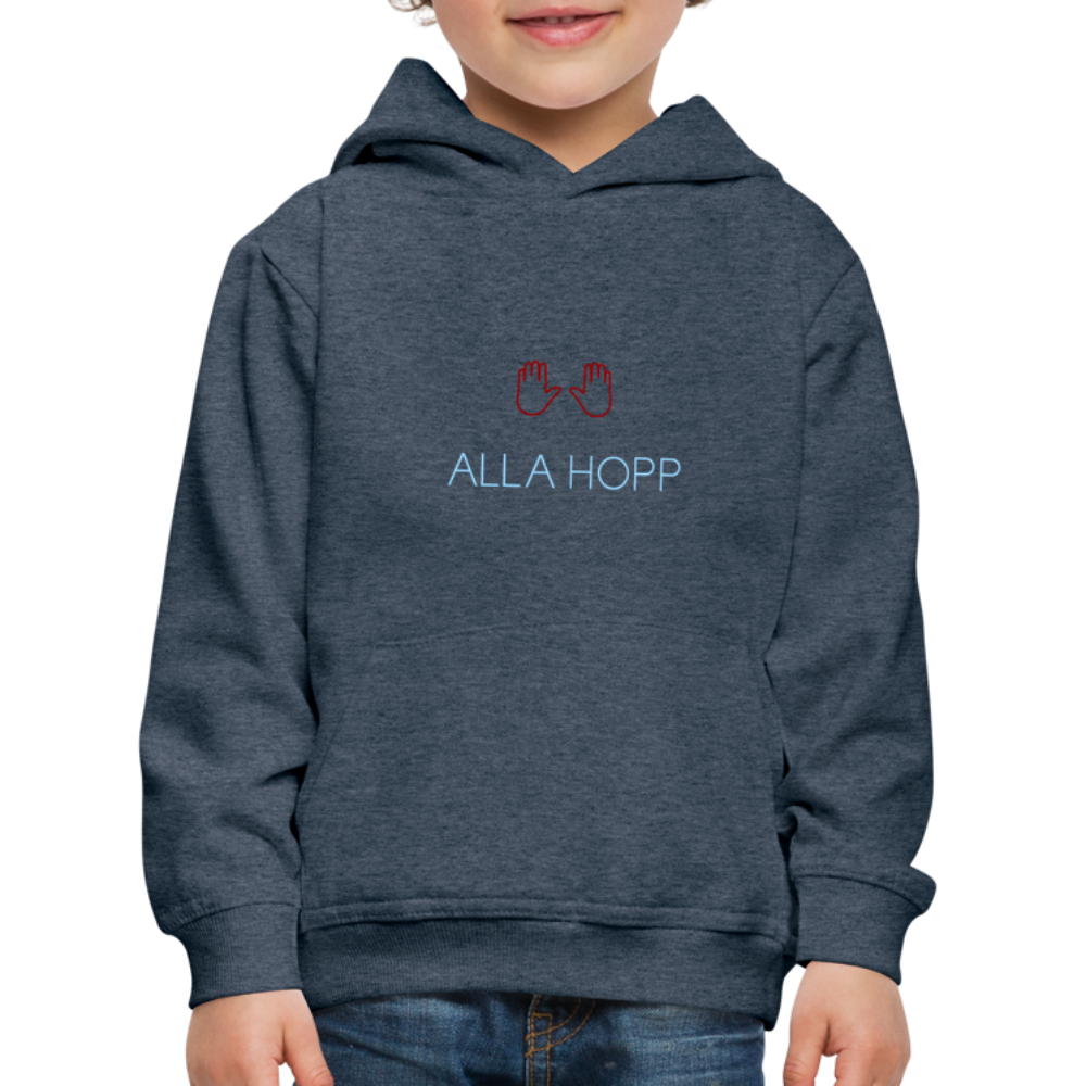 KINDER PREMIUM HOODIE - ALLA HOPP DARK - Jeansblau