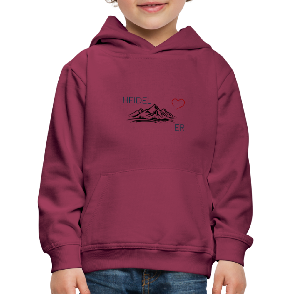 KINDER PREMIUM HOODIE - HEIDEL(BERG)ER TRANSPARENT - Bordeaux