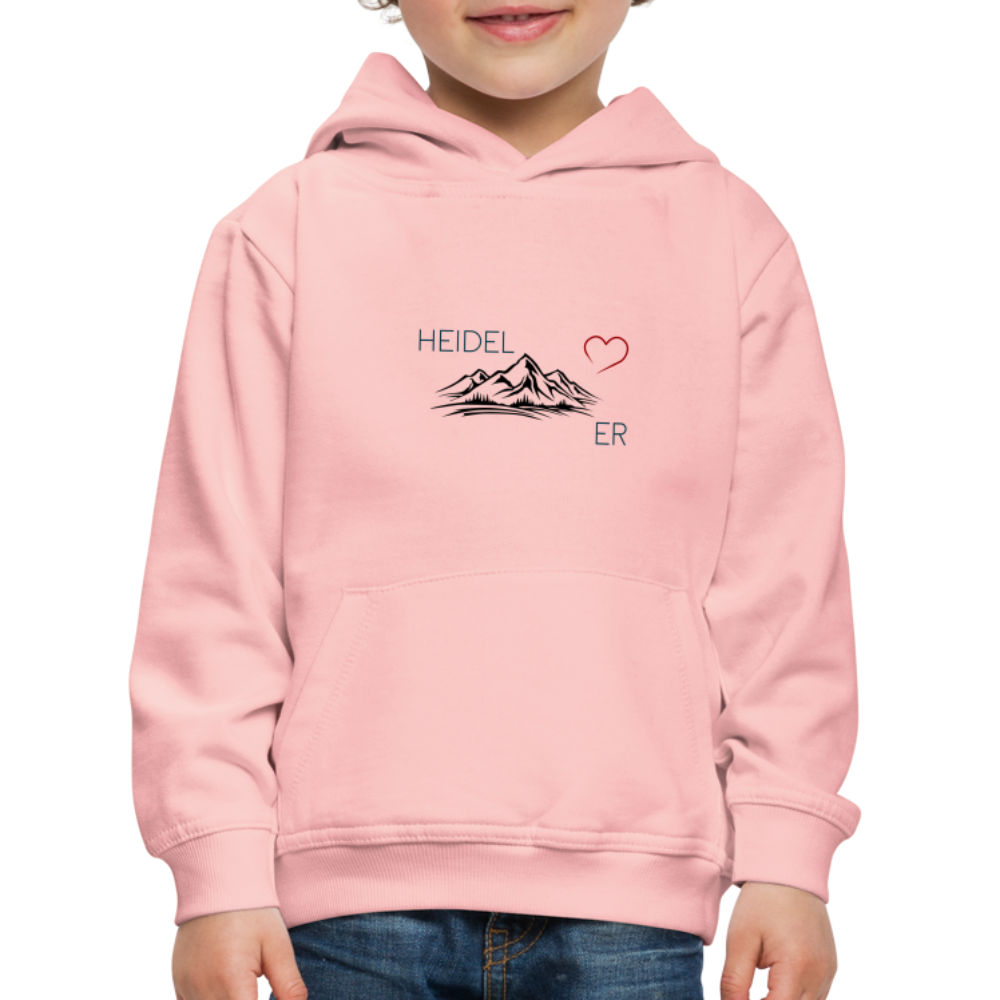 KINDER PREMIUM HOODIE - HEIDEL(BERG)ER TRANSPARENT - Kristallrosa