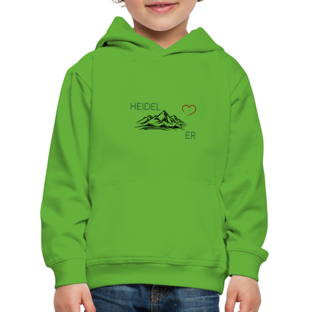 KINDER PREMIUM HOODIE - HEIDEL(BERG)ER TRANSPARENT - Hellgrün