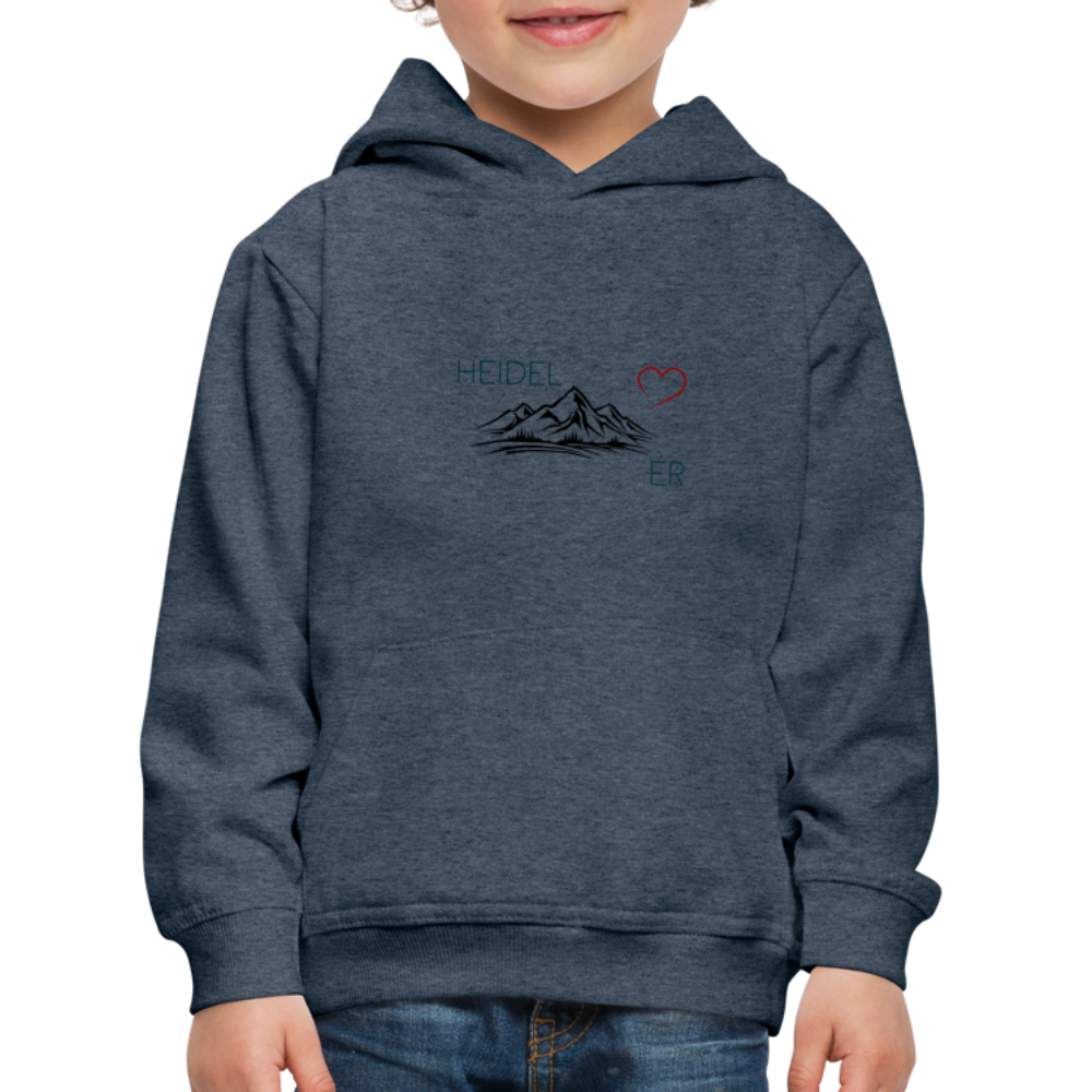 KINDER PREMIUM HOODIE - HEIDEL(BERG)ER TRANSPARENT - Jeansblau