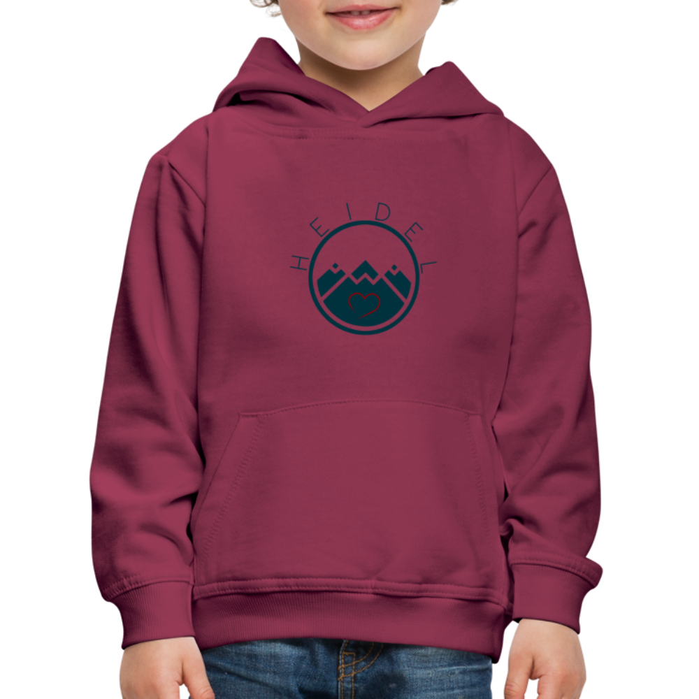 KINDER PREMIUM HOODIE - HEIDELSTORE TRANSPARENT - Bordeaux