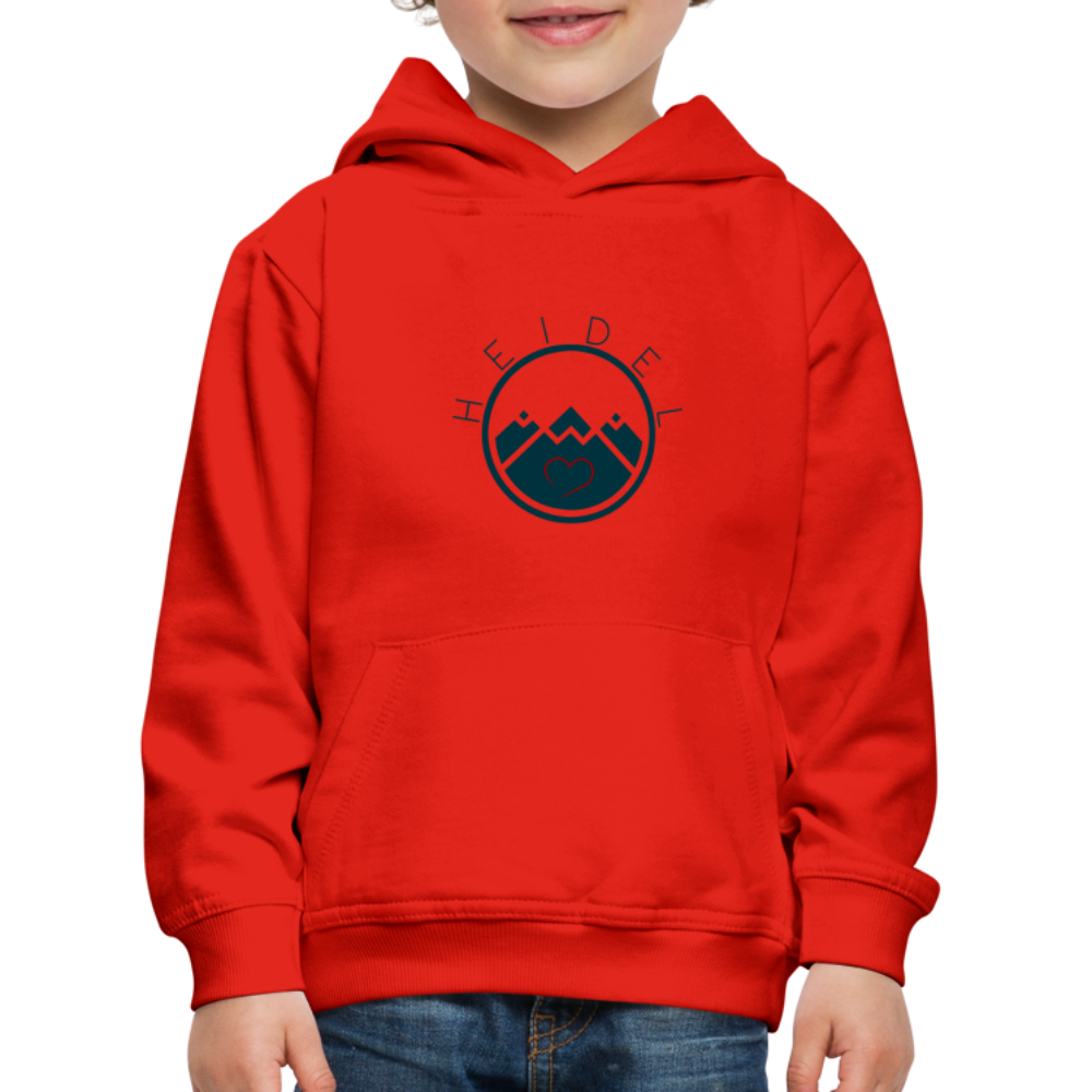 KINDER PREMIUM HOODIE - HEIDELSTORE TRANSPARENT - Rot