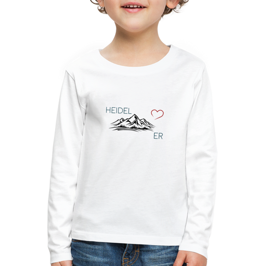 KINDER PREMIUM LANGARM-SHIRT - HEIDEL(BERG)ER TRANSPARENT - Weiß