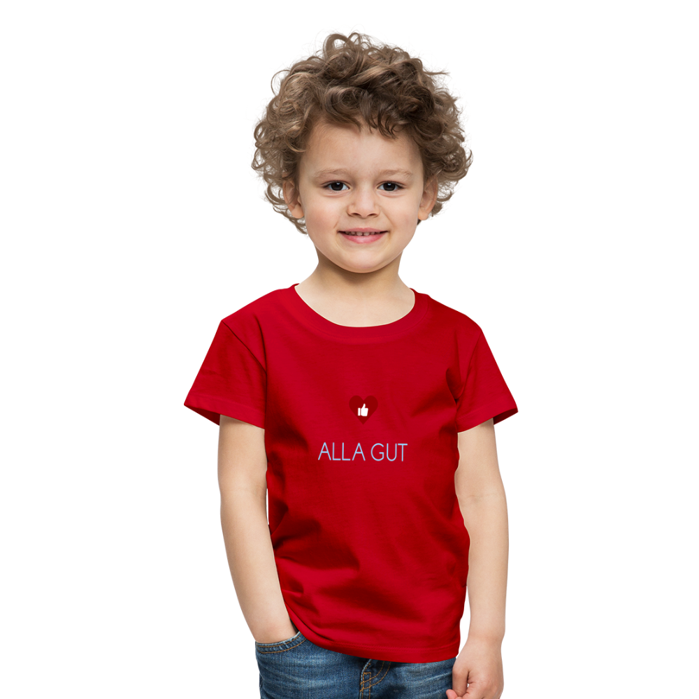 KINDER PREMIUM SHIRT - ALLA GUT DARK - Rot