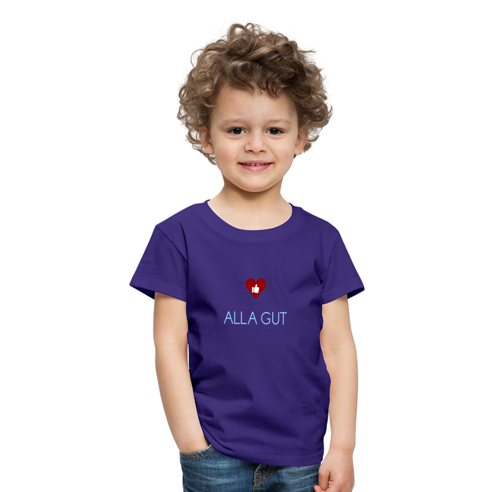 KINDER PREMIUM SHIRT - ALLA GUT DARK - Lila