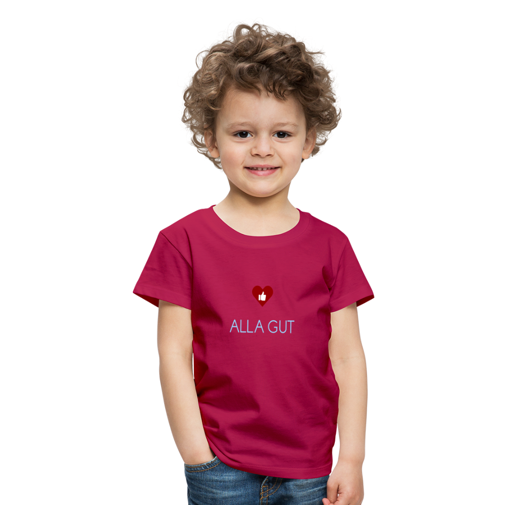 KINDER PREMIUM SHIRT - ALLA GUT DARK - dunkles Pink