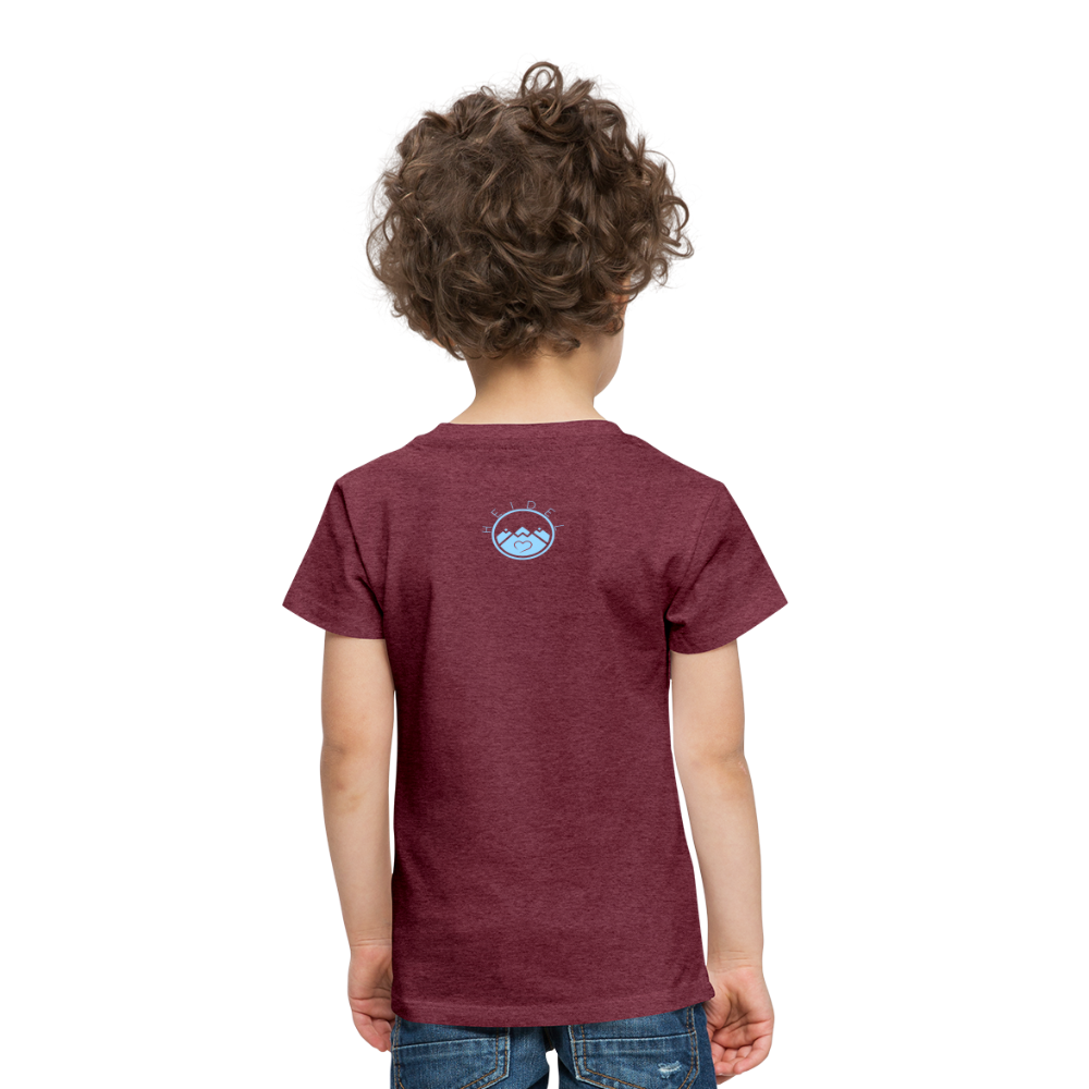 KINDER PREMIUM SHIRT - ALLA GUT DARK - Bordeauxrot meliert