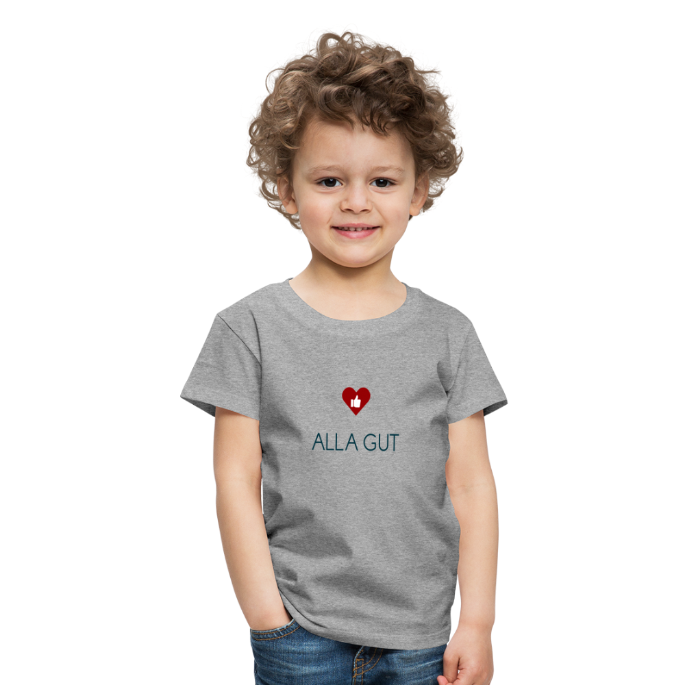 KINDER PREMIUM SHIRT - ALLA GUT TRANSPARENT - Grau meliert