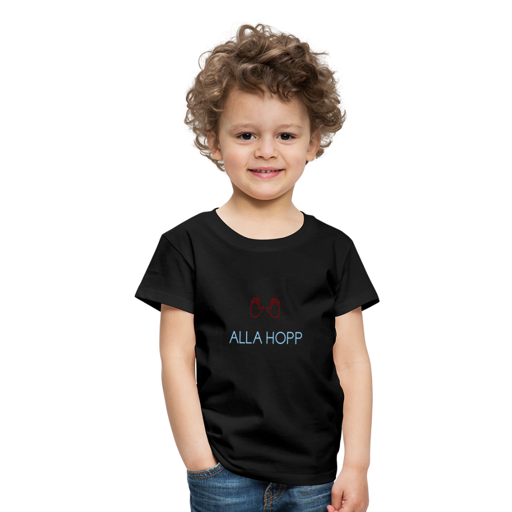 KINDER PREMIUM SHIRT - ALLA HOPP DARK - Schwarz