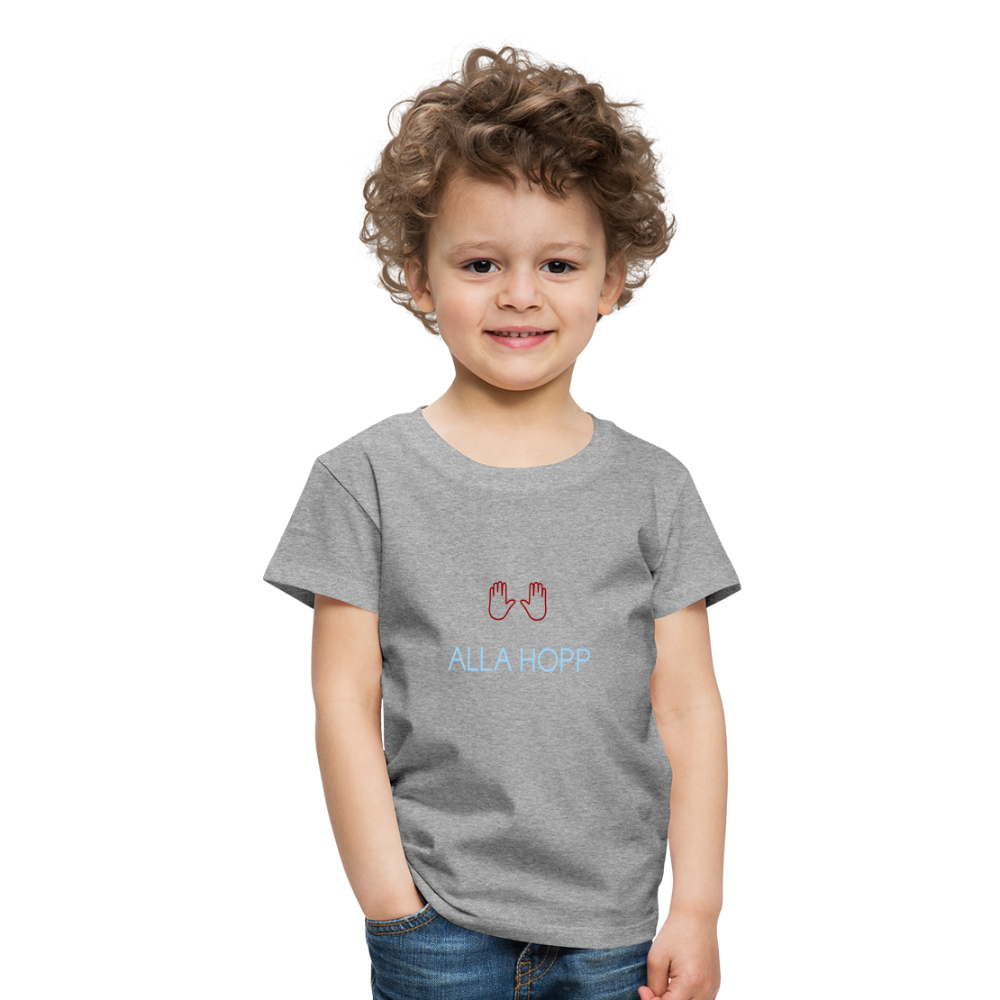 KINDER PREMIUM SHIRT - ALLA HOPP DARK - Grau meliert