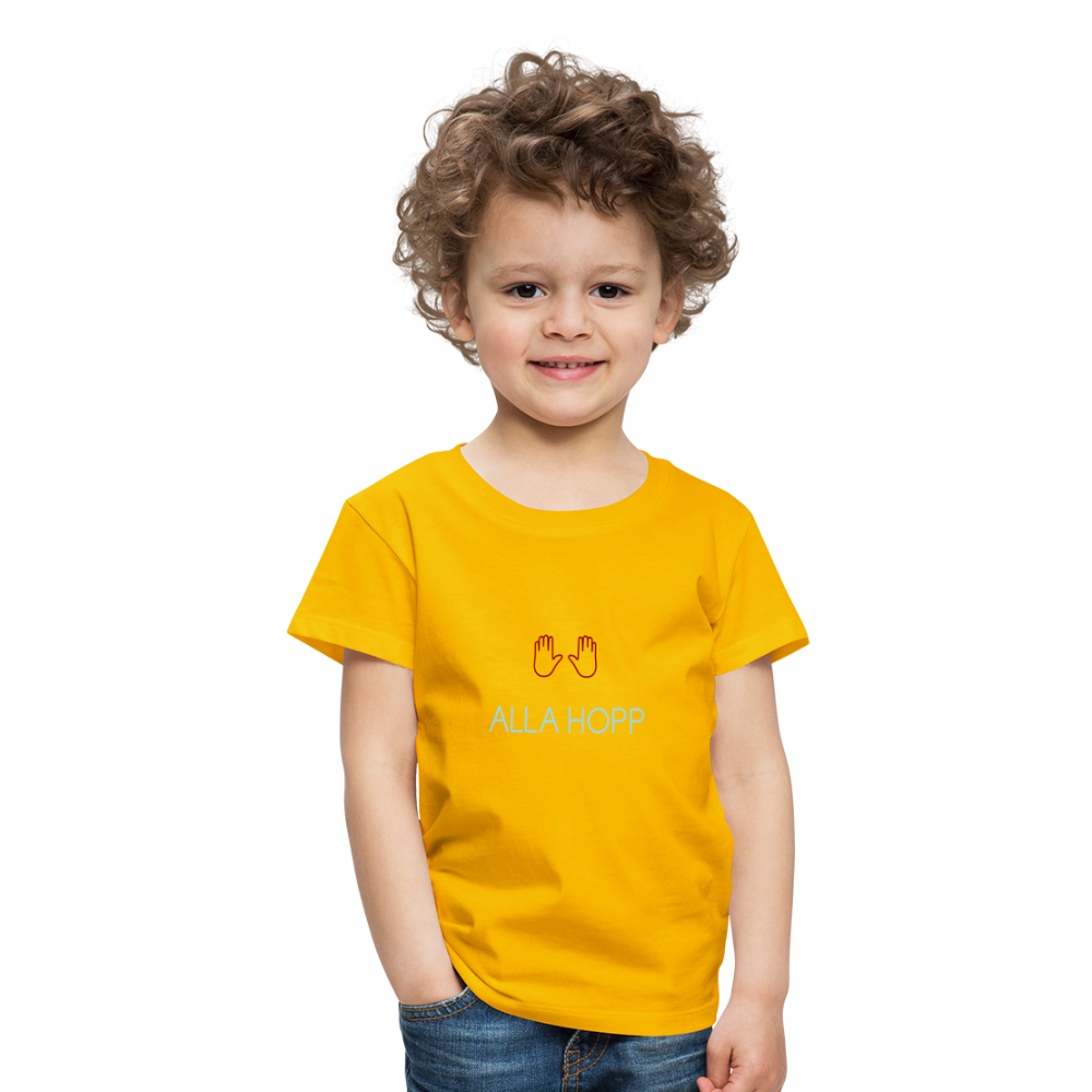 KINDER PREMIUM SHIRT - ALLA HOPP DARK - Sonnengelb