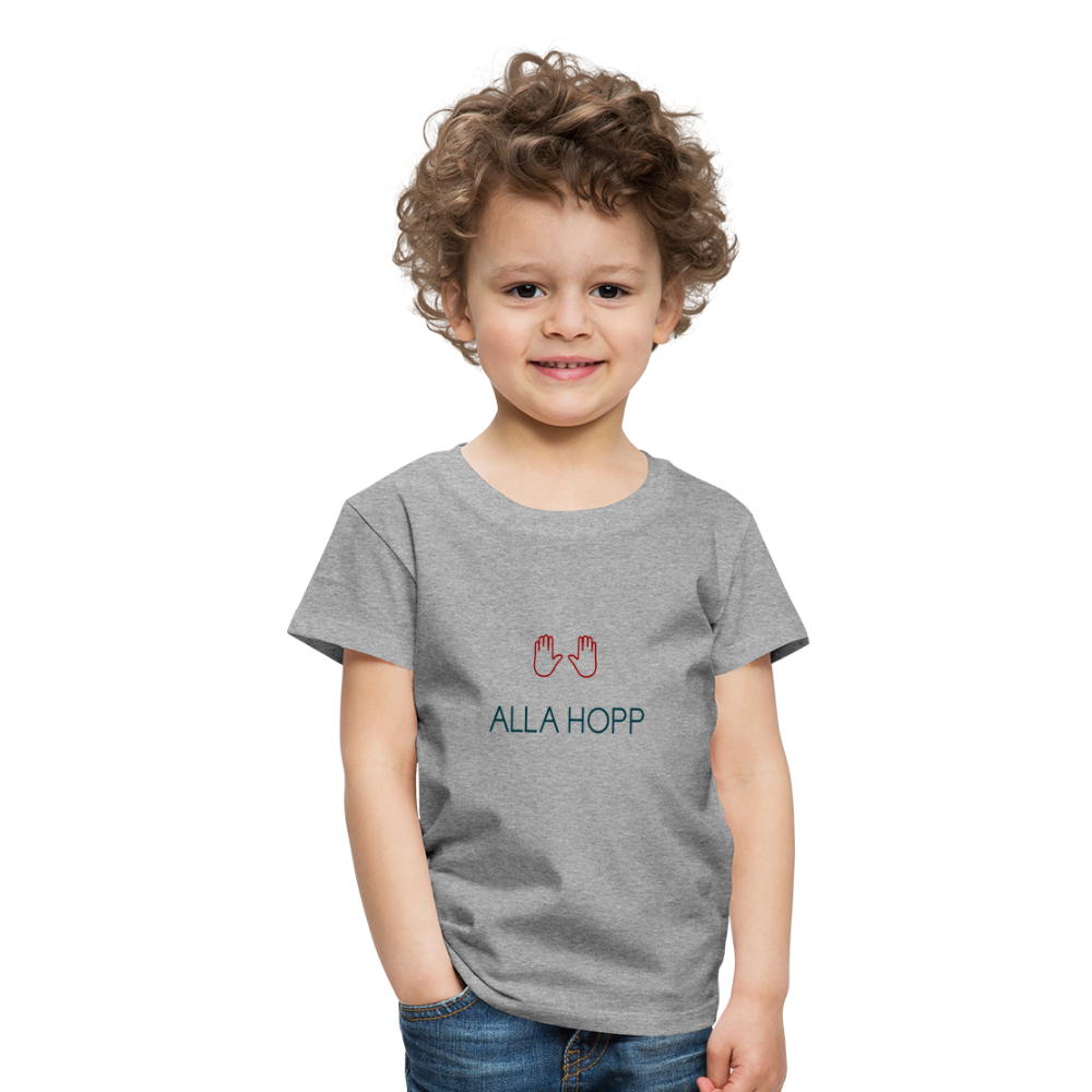 KINDER PREMIUM SHIRT - ALLA HOPP TRANSPARENT - Grau meliert