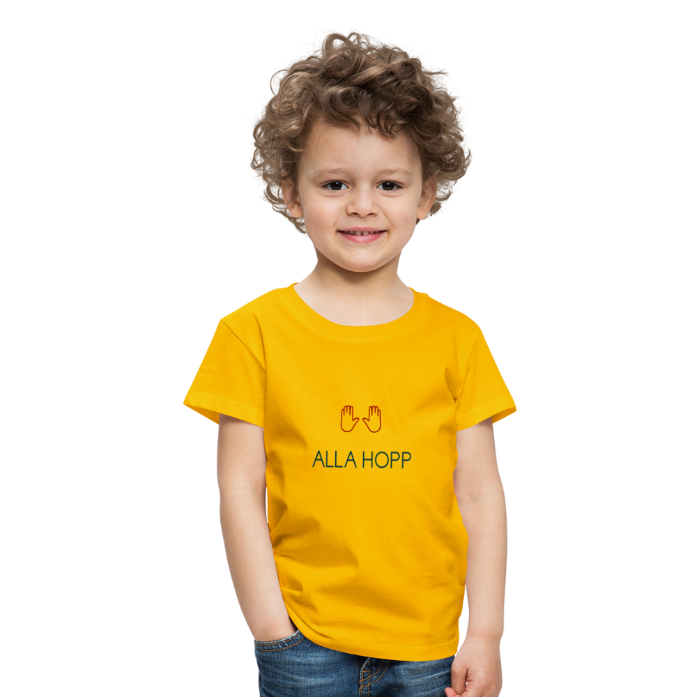 KINDER PREMIUM SHIRT - ALLA HOPP TRANSPARENT - Sonnengelb