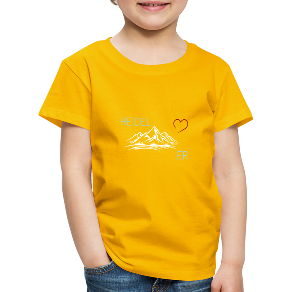 KINDER PREMIUM SHIRT - HEIDEL(BERG)ER DARK - Sonnengelb